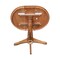 International Concepts Round 36 in Round Top Pedestal Table with 12 in Leaf, 42.1 in H, Distressed Oak, 36 in W, 48 in L K42-36RXT-27B-6B-2 - alternate 8